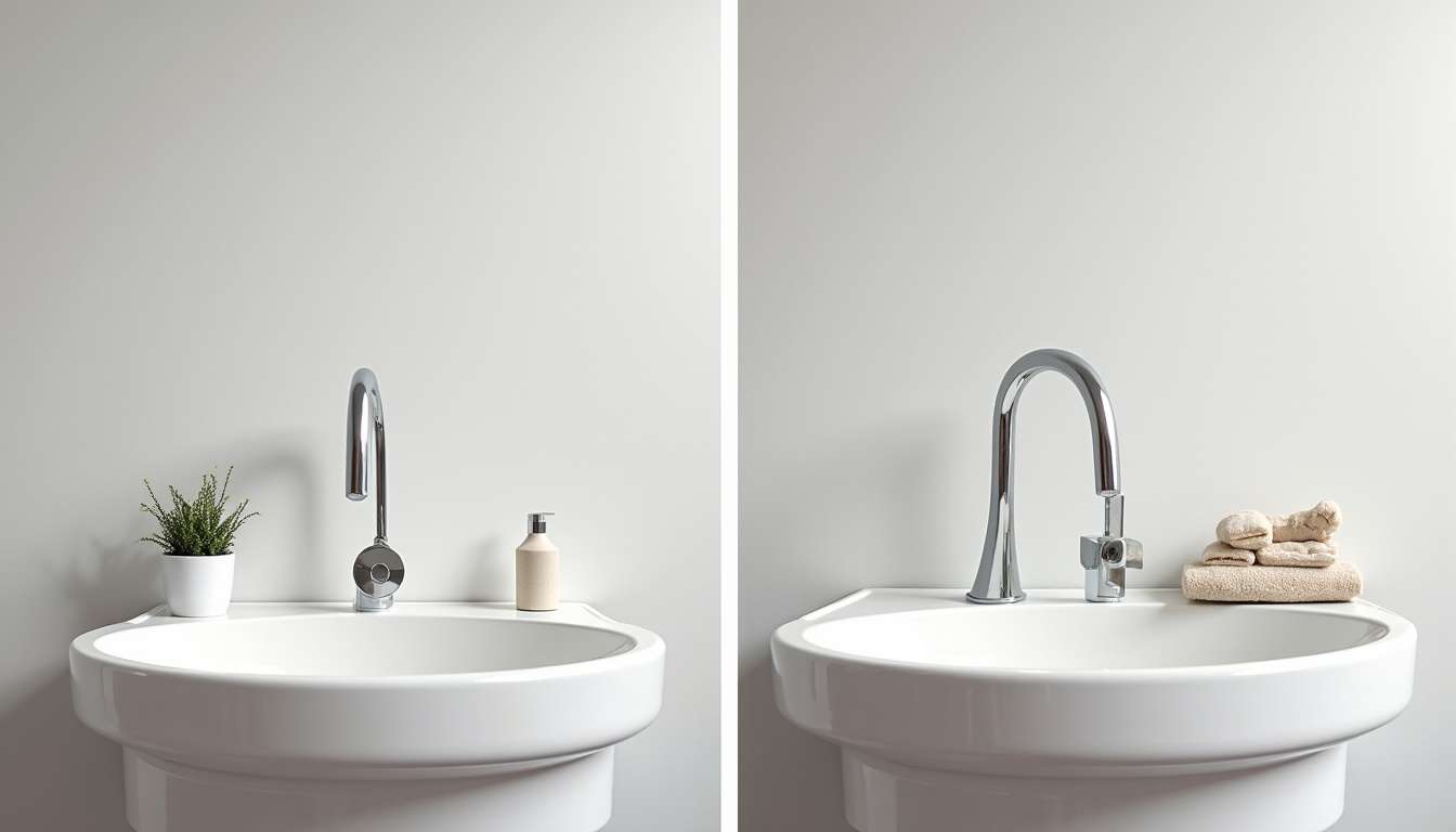 Comparaison avant et après l