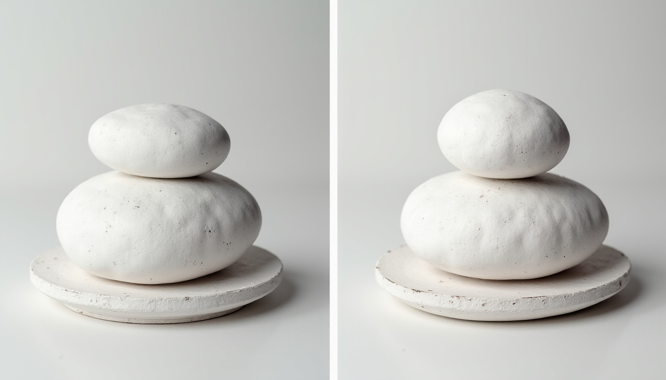 Comparaison avant et après l