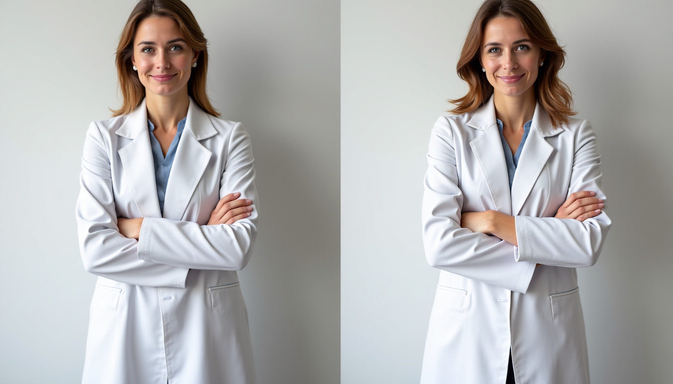 Comparaison avant et après l