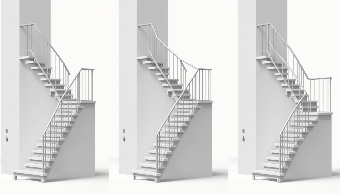 Comparaison des trois types de monte-escaliers: droit, tournant et extérieur, installés dans des maisons de Vendeuvre-sur-Barse