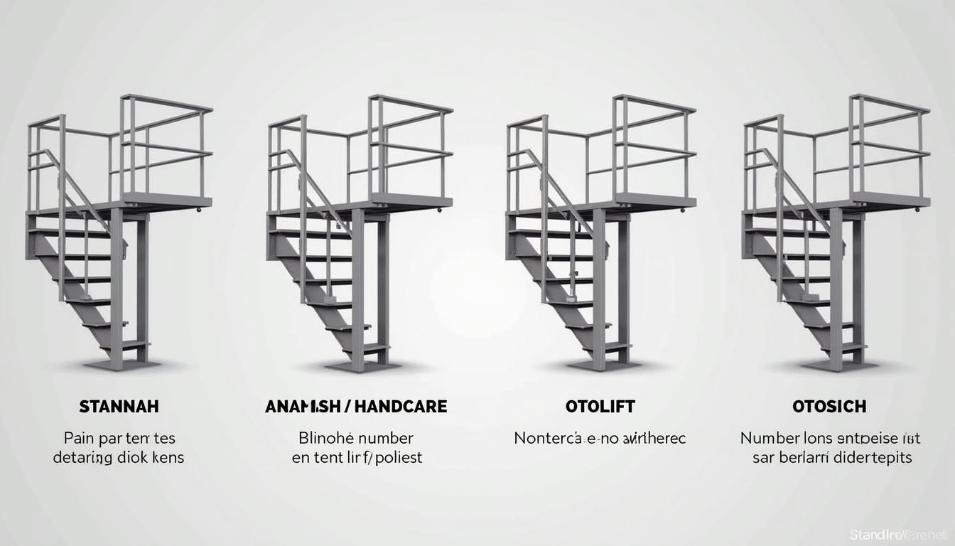 Comparaison visuelle des principaux modèles de monte-escaliers Stannah, Handicare et Otolift installés à Bœrsch