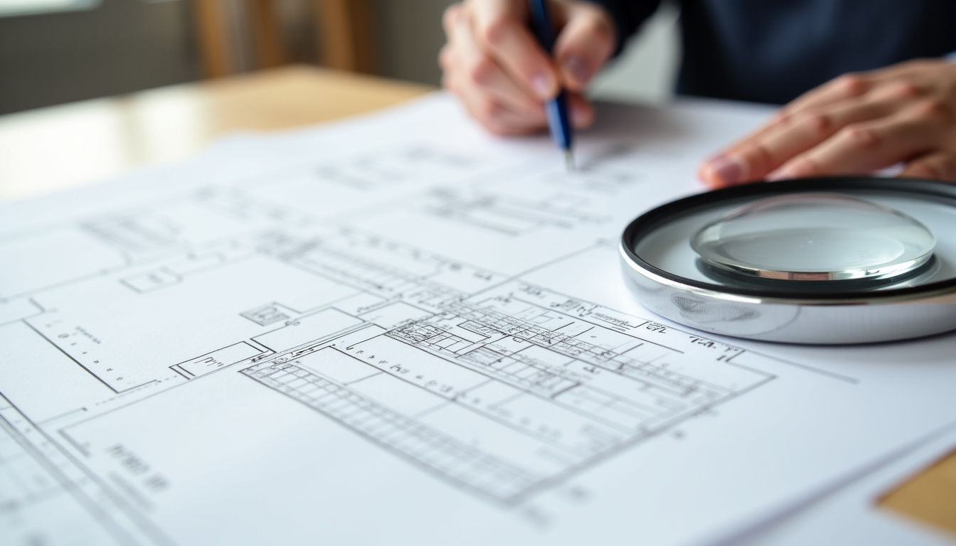 Consultation d’un devis papier pour un monte-escalier à Gonfaron, posé sur une table avec une loupe