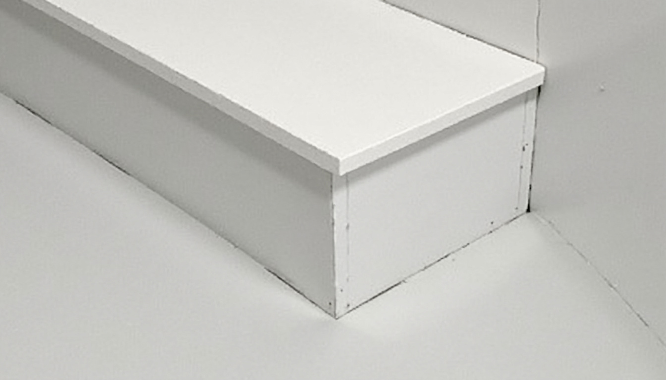 Détail de la finition d’un monte-escalier installé à Carnin