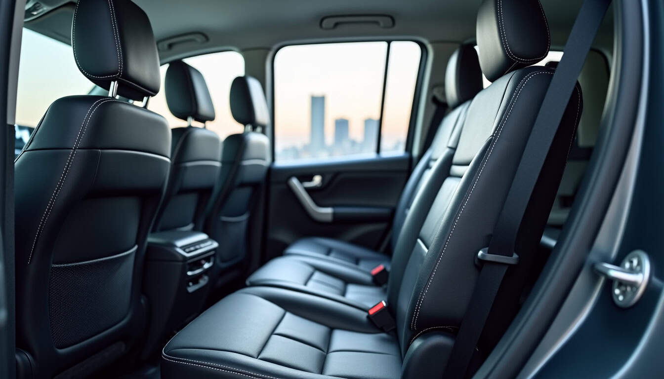 Détail du siège ajustable d