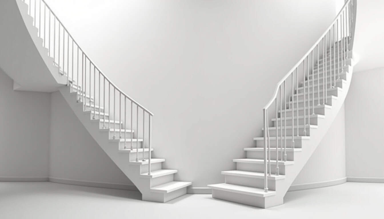 Différents modèles de monte-escaliers installés à Cellettes: droit et tournant