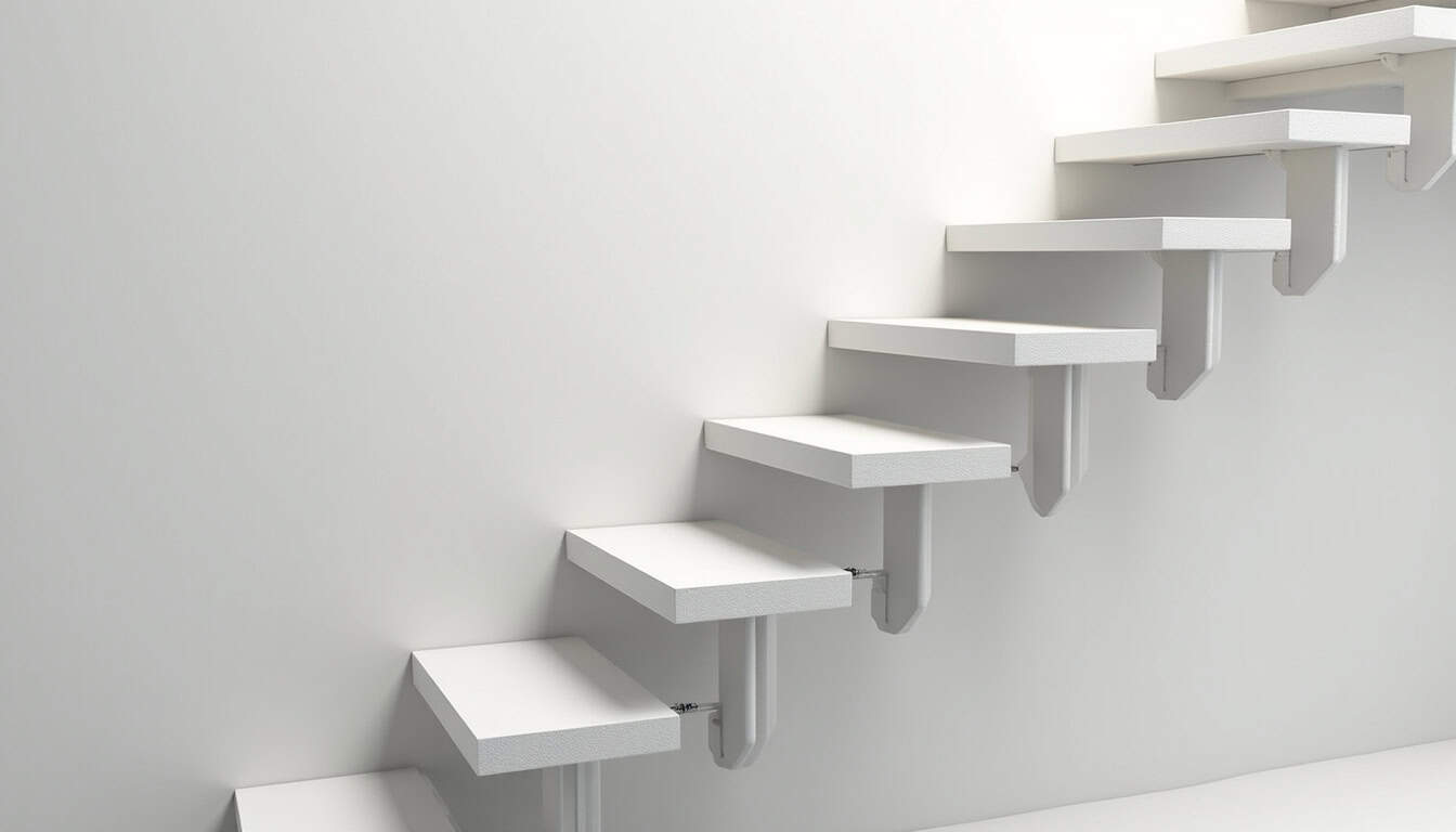 Différents types de monte-escaliers installés sur escalier droit et tournant
