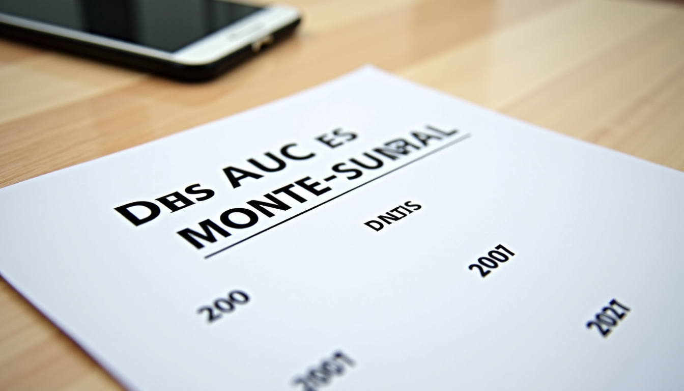 Document avec les aides financières pour un monte-escalier, posé sur une table à Survilliers