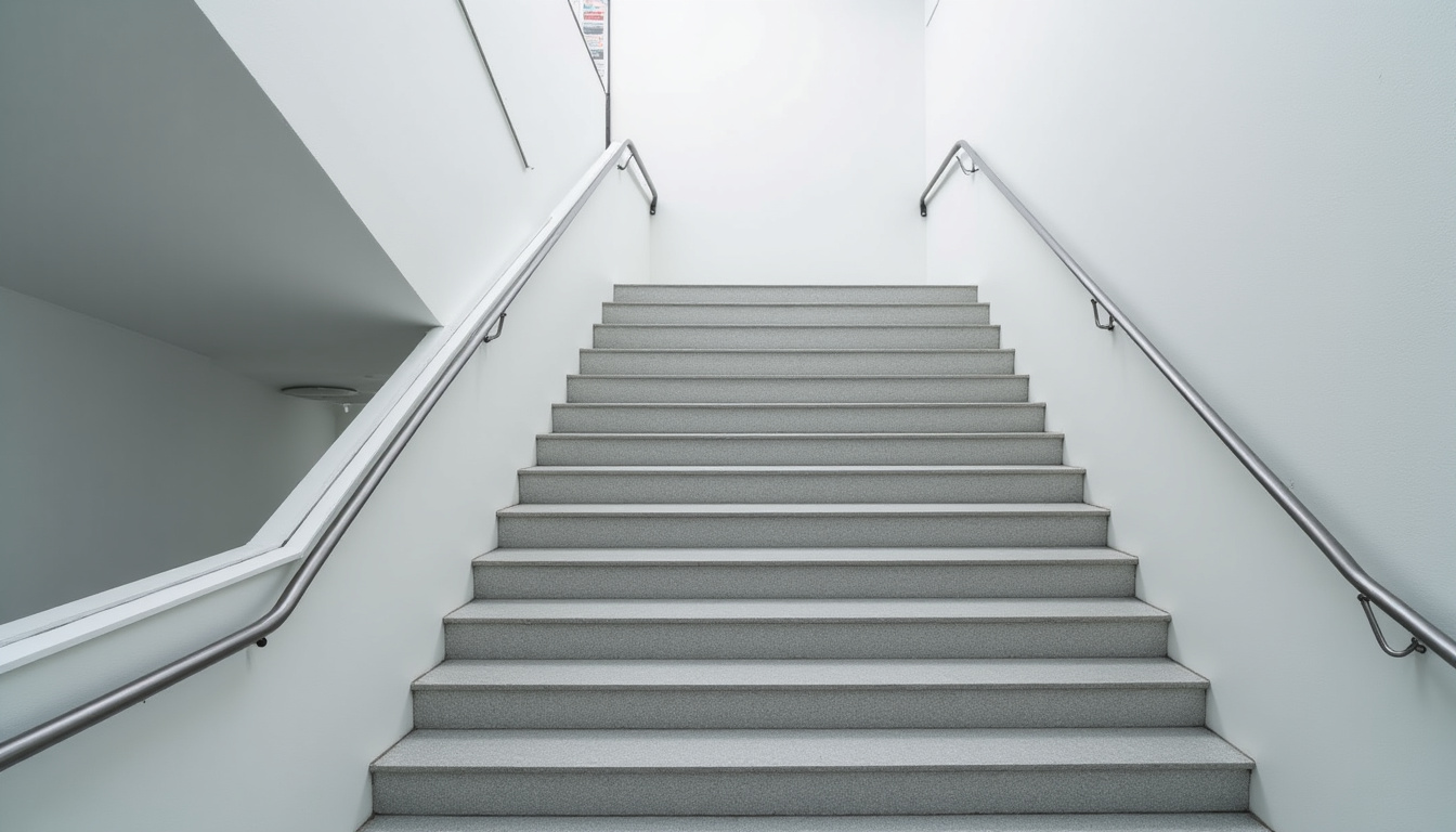 Escalier tournant à Vendeville en attente d