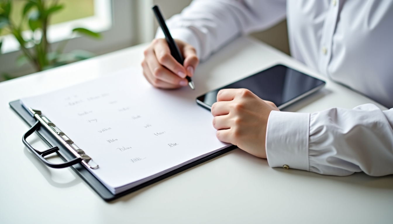 Famille consultant un devis pour l