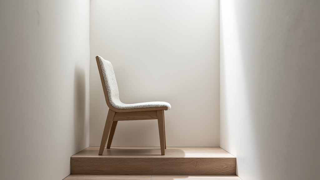 Fauteuil monte-escalier installé dans un escalier intérieur, vue d