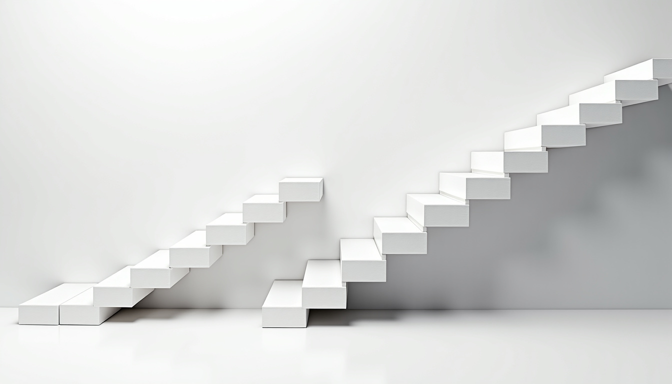 Illustration des différents types de monte-escaliers: droit et tournant