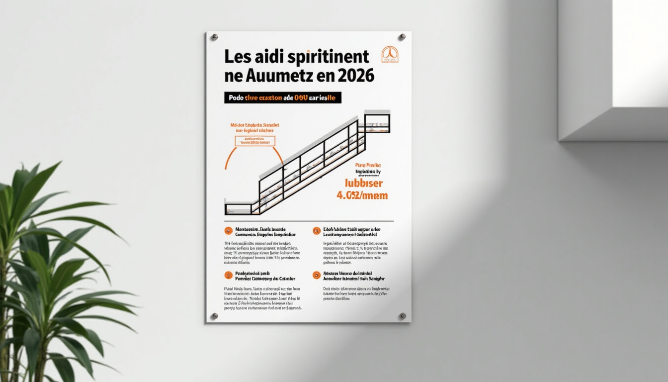 Infographie illustrant les aides disponibles pour l’installation d’un monte-escalier à Aumetz en 2026