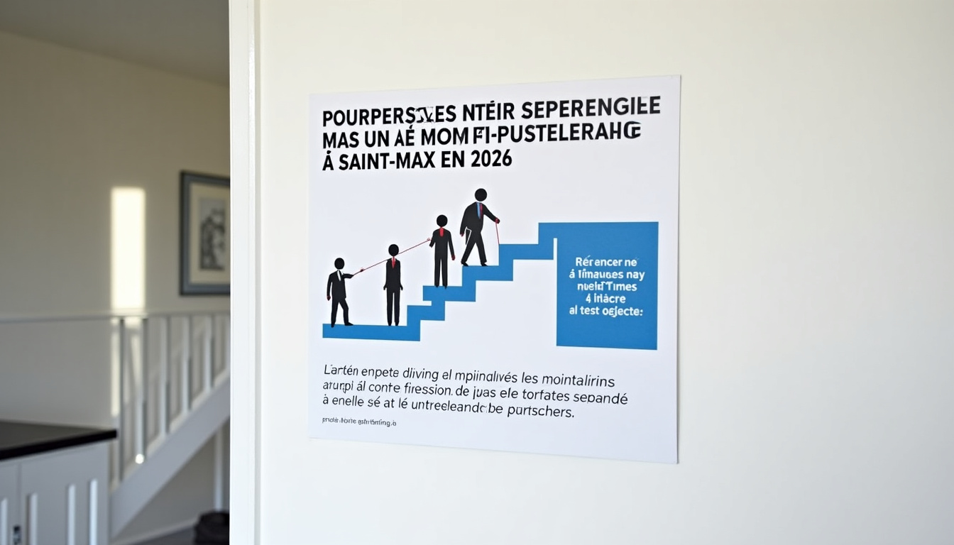 Infographie illustrant les aides financières disponibles pour un monte-escalier à Saint-Max en 2026