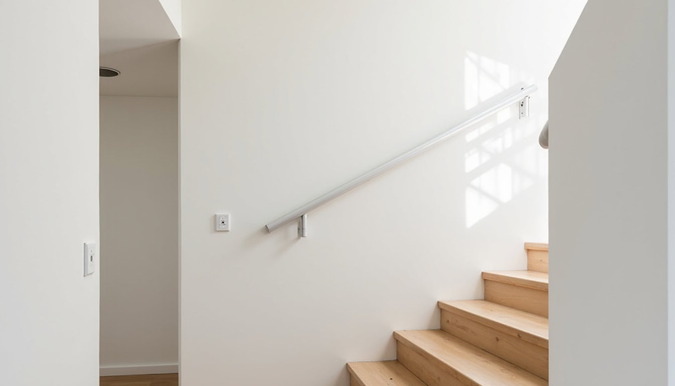 Installation d’un monte-escalier dans une maison typique de Villié-Morgon, escalier en colimaçon