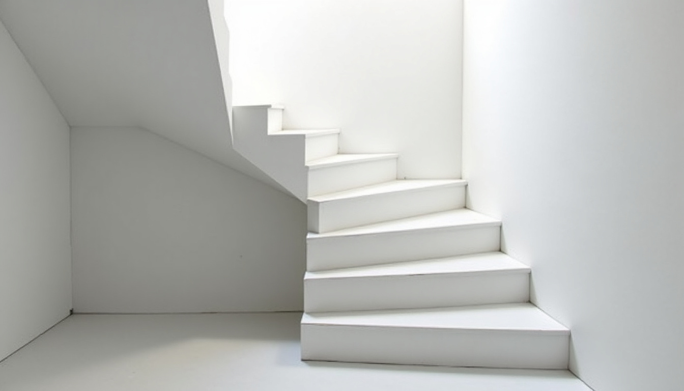 Installation d’un monte-escalier tournant dans un escalier en colimaçon à Saint-Max