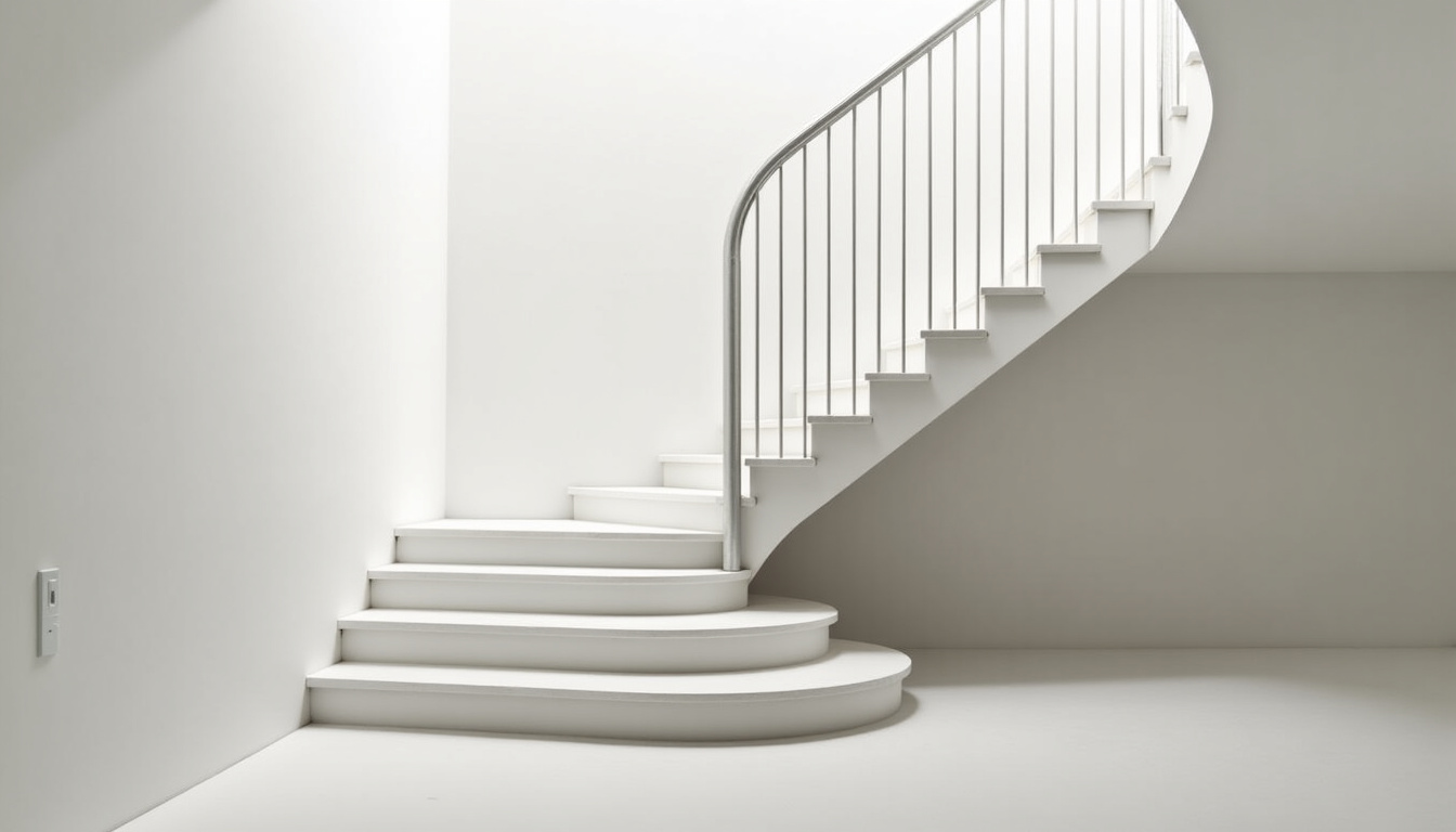 Installation d’un monte-escalier tournant dans une maison à Ardoix avec virage sur l’escalier