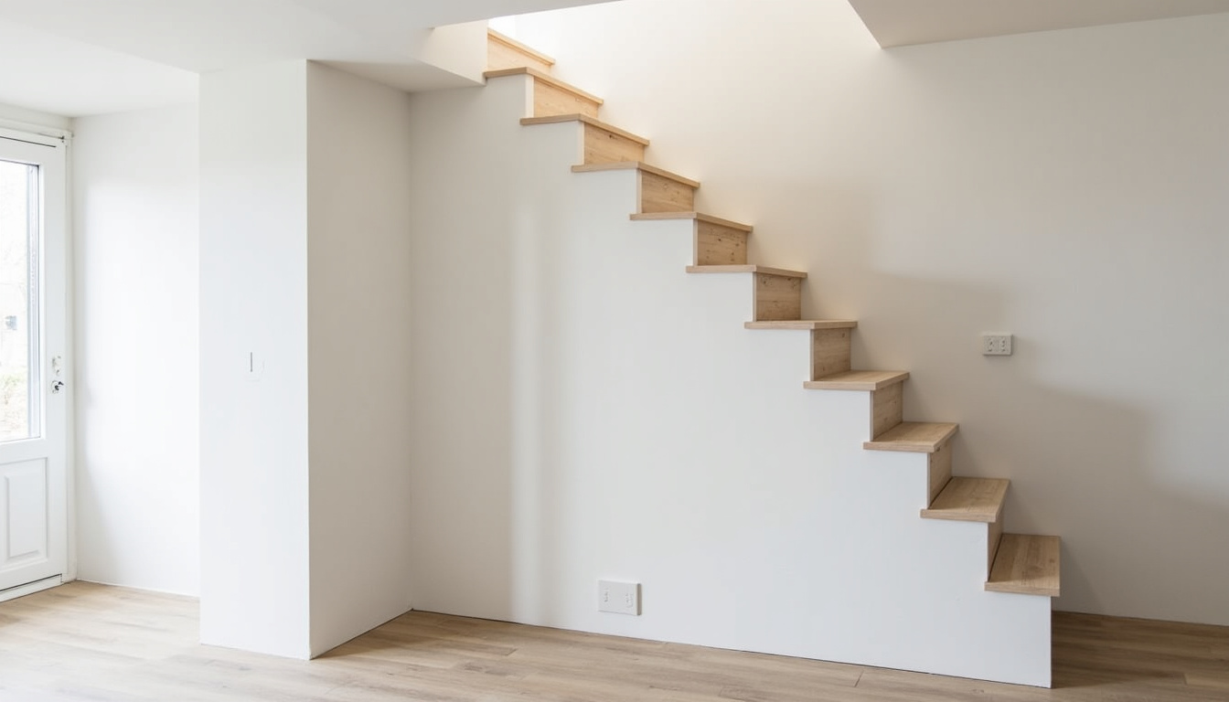 Installation d’un monte-escalier tournant dans une maison à Avelin, adapté à un escalier avec virage