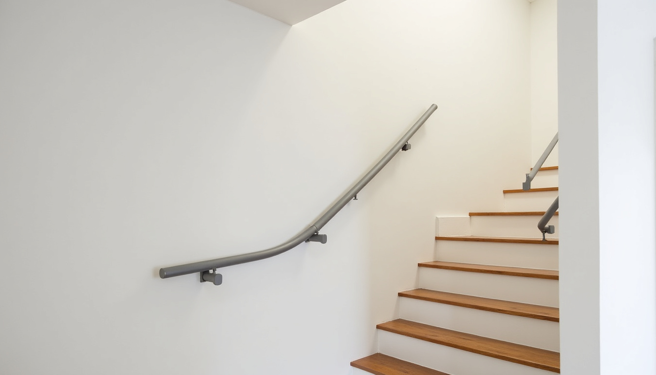 Installation d’un monte-escalier tournant dans une maison à Génissieux, avec un rail adapté aux courbes de l’escalier