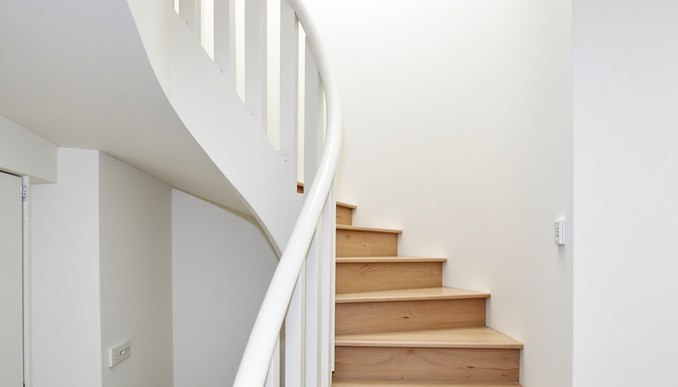 Installation d’un monte-escalier tournant dans une maison à La Fère