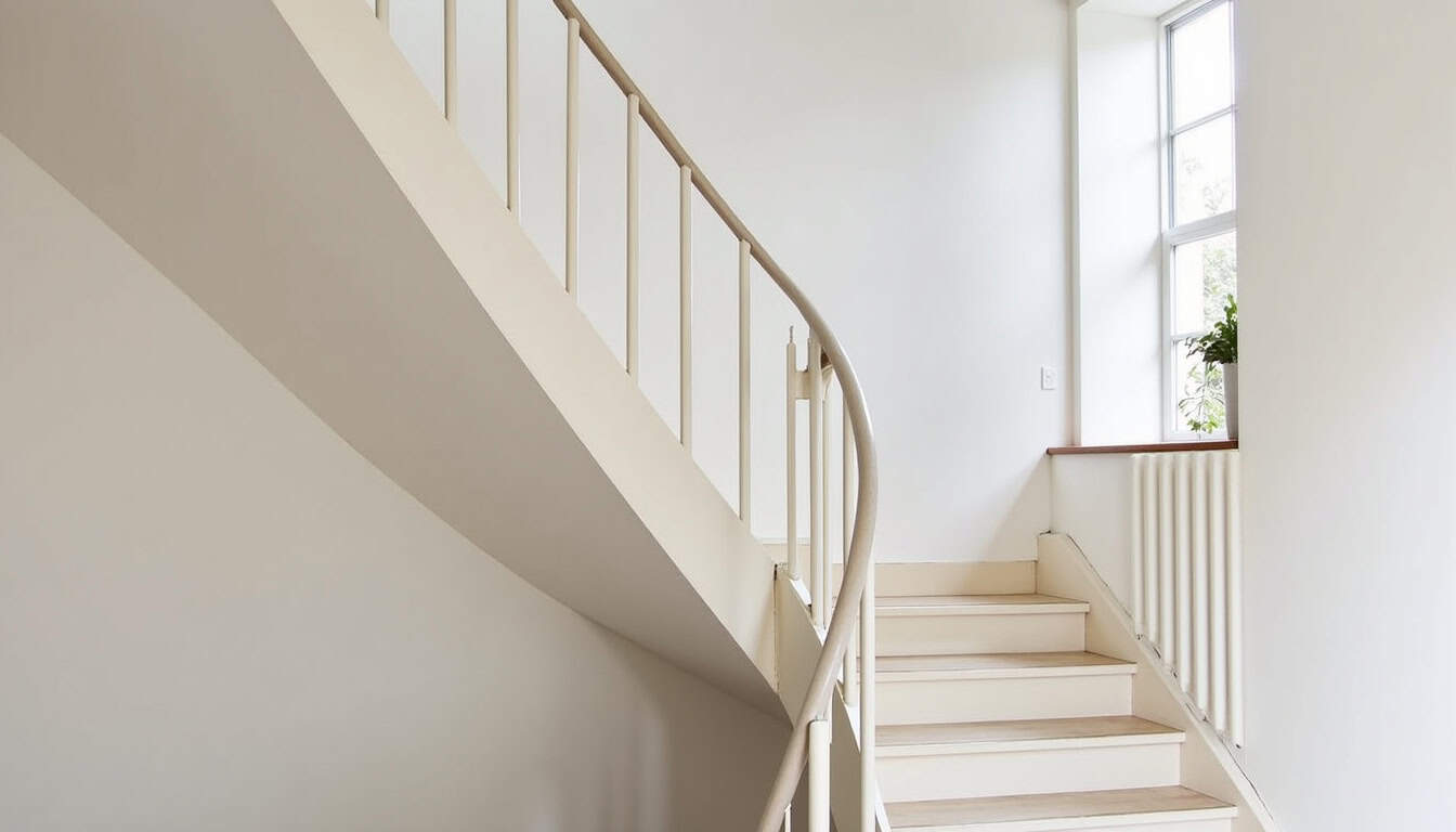Installation d’un monte-escalier tournant dans une maison ancienne à Montry, avec rail courbe adapté à un colimaçon