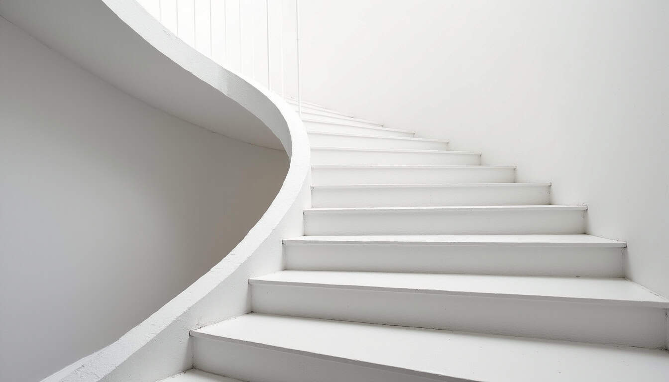 Installation d’un monte-escalier tournant sur un escalier avec virage à Étoile-sur-Rhône