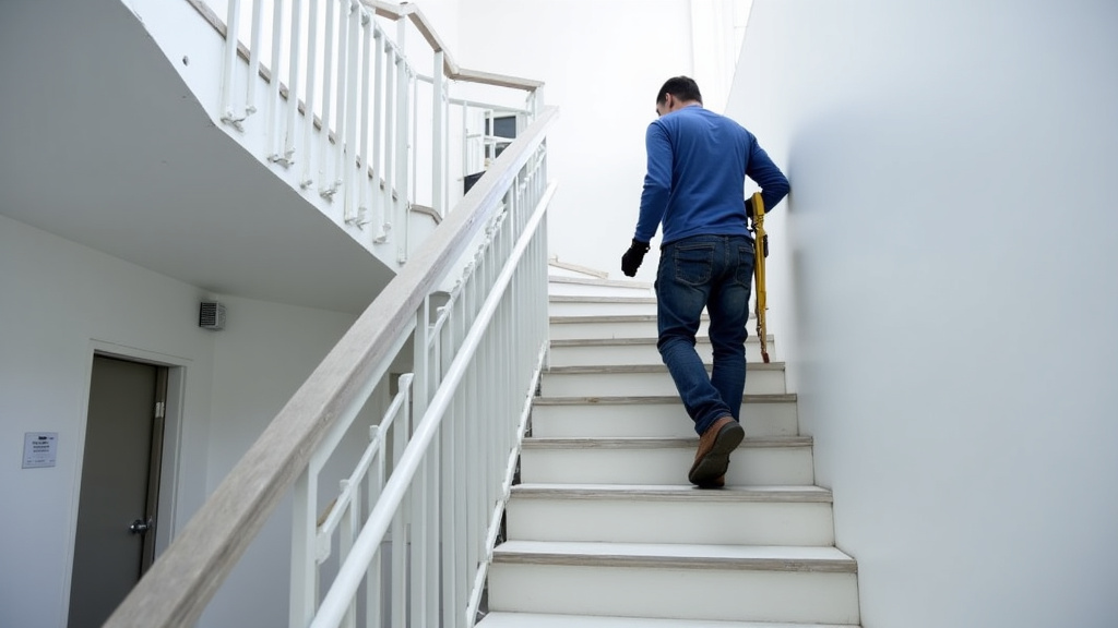 Intervention de maintenance sur un monte-escalier à Lésigny