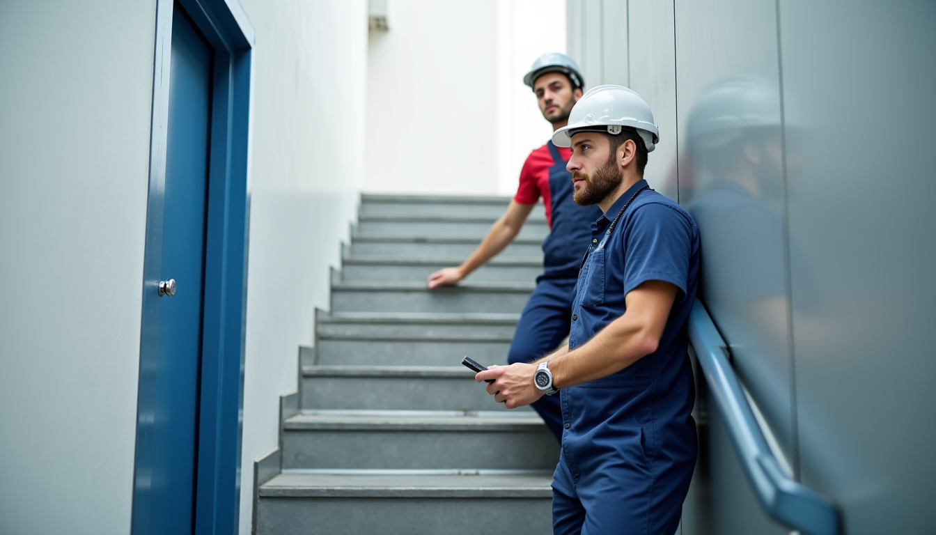 Intervention d’un technicien pour le contrôle d’un monte escalier à Plouasne