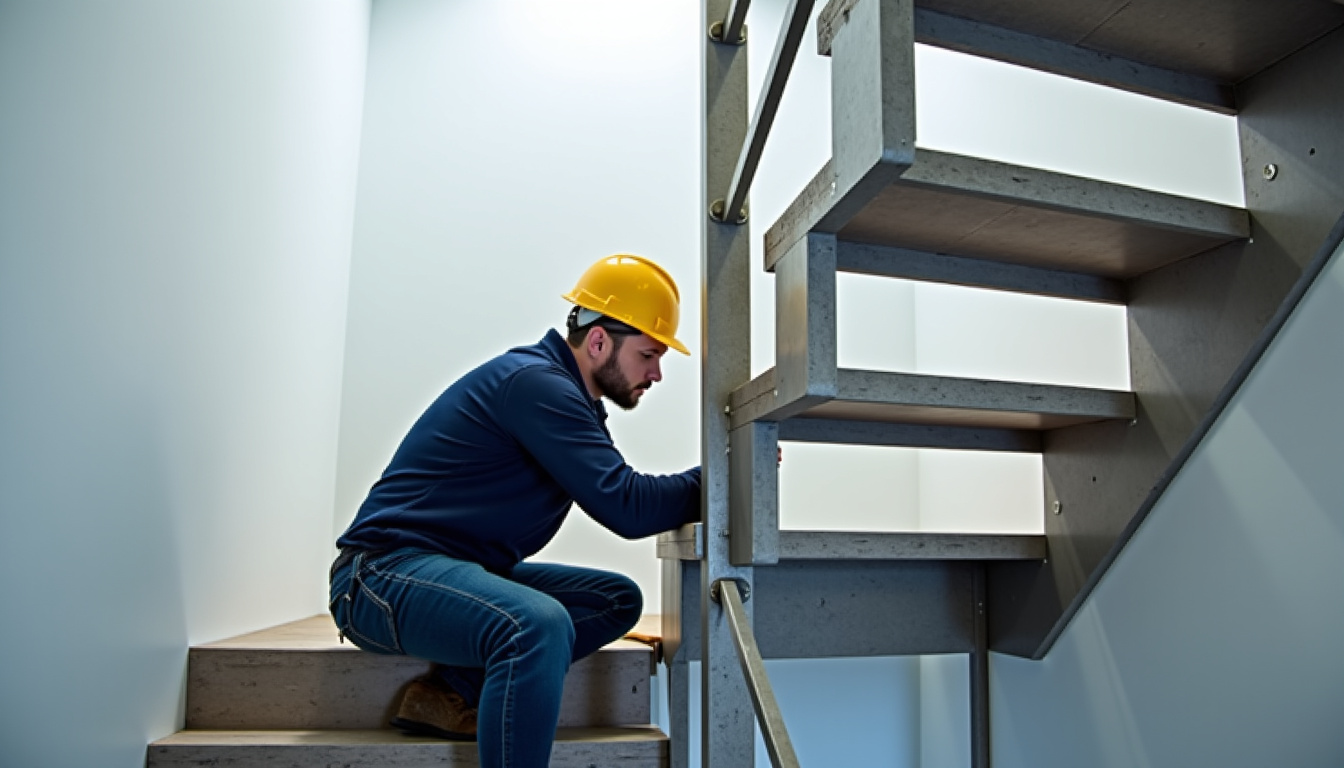 Intervention d’un technicien qualifié lors de l’installation d’un monte-escalier à Benfeld