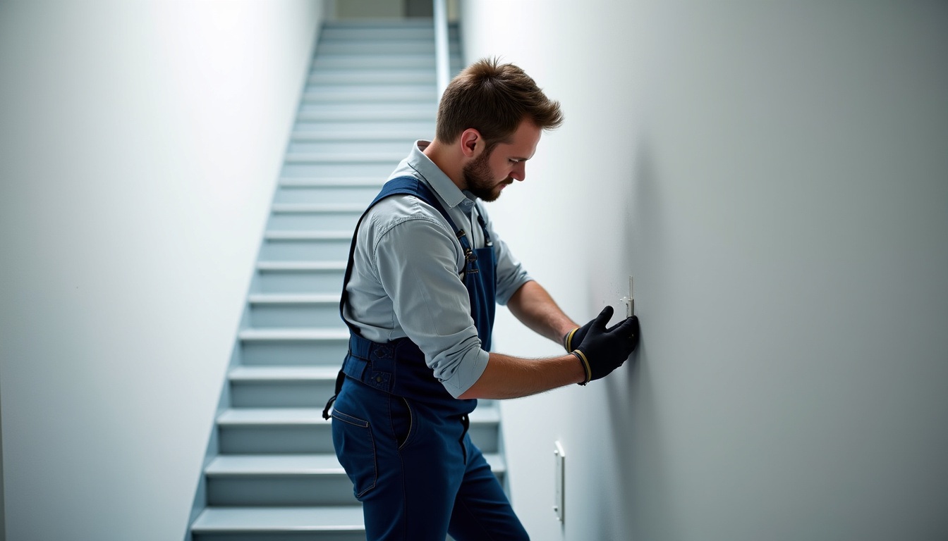 Intervention d’un technicien spécialisé dans l’installation de monte-escalier à Willems