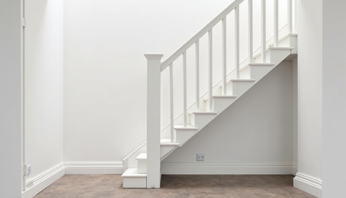 Modèle de monte-escalier tournant installé dans un escalier avec palier à Fontaine-Étoupefour