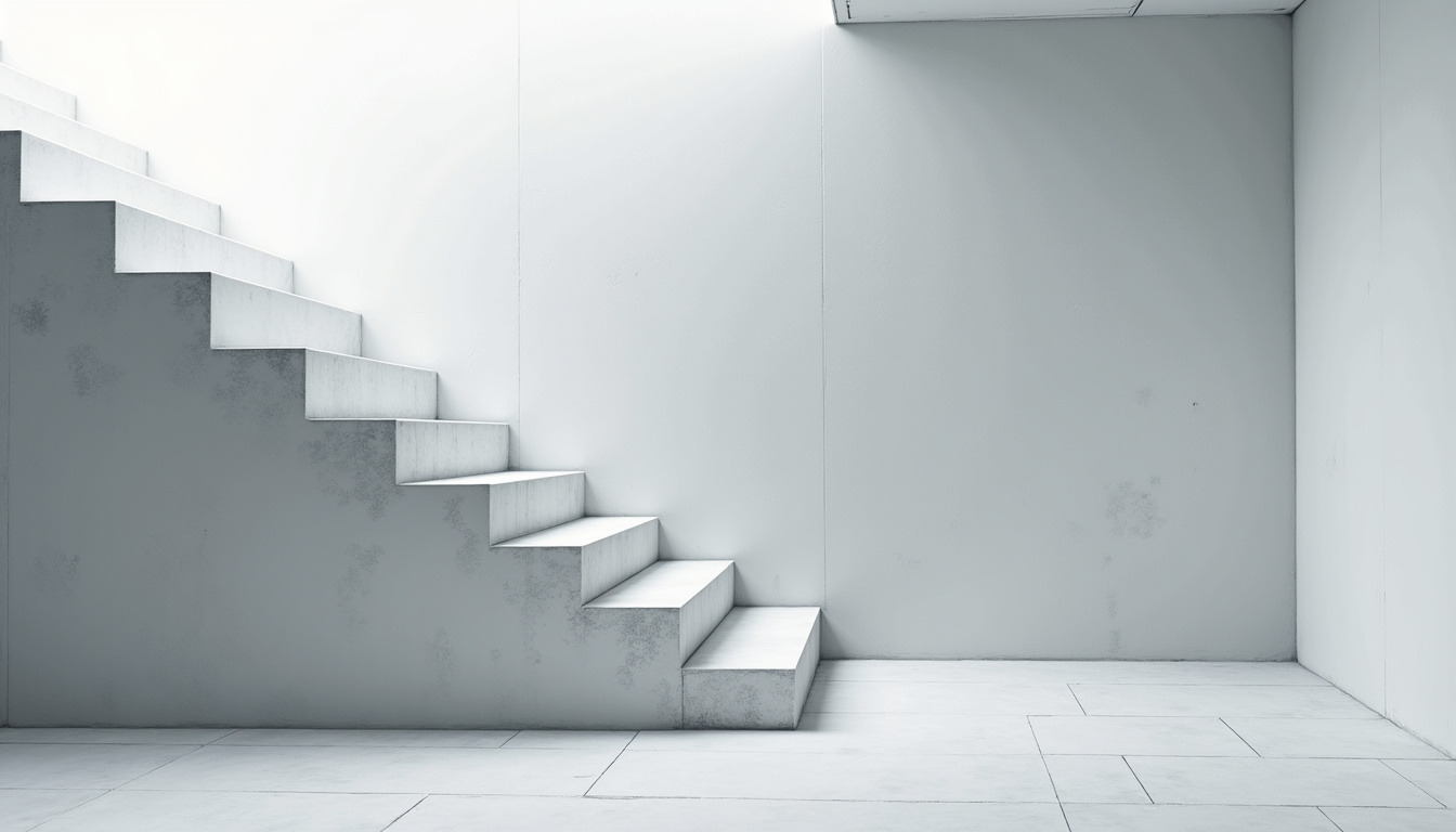 Monte-escalier à plateforme en cours d