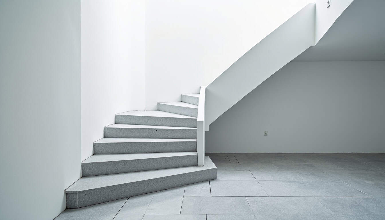 Monte-escalier droit en cours d