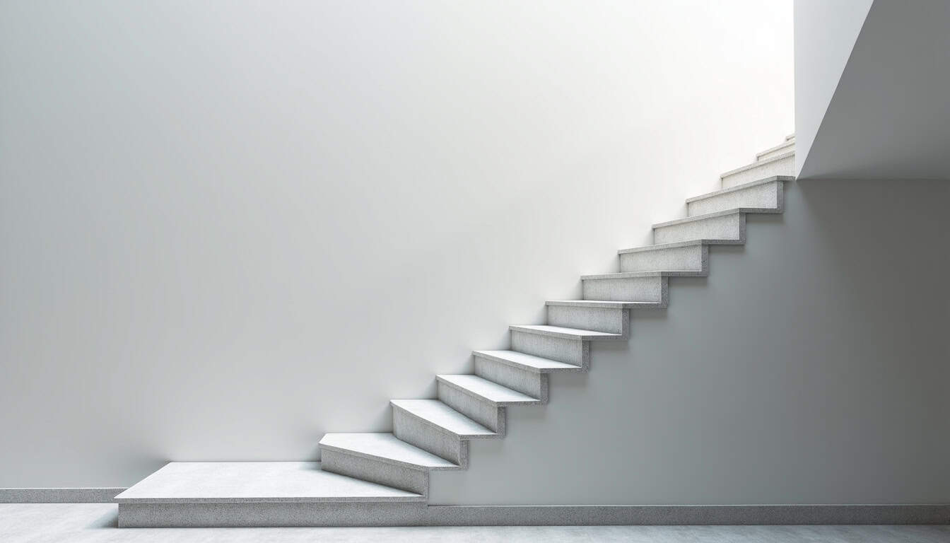 Monte-escalier droit en cours d