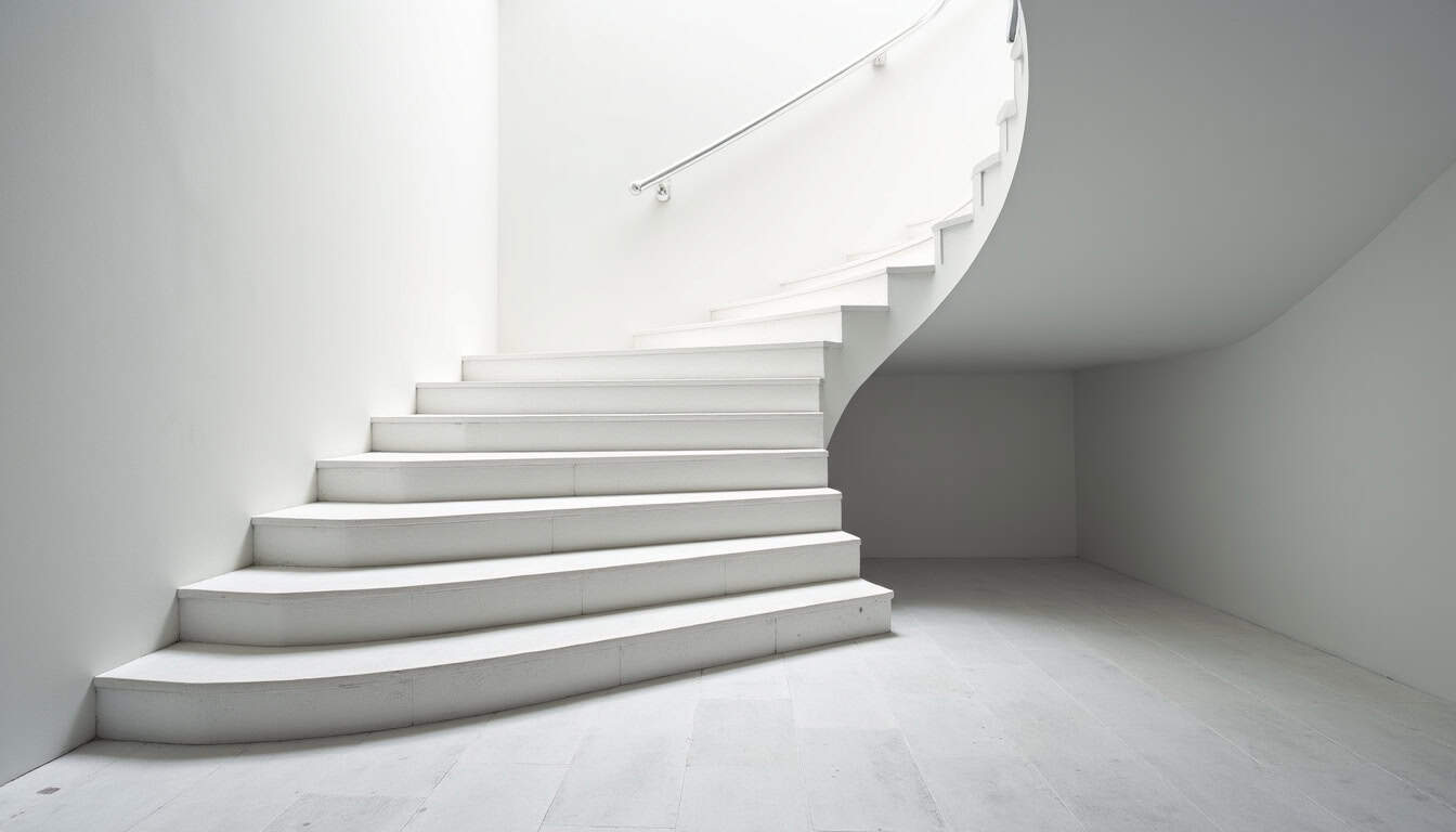 Monte-escalier droit en cours d