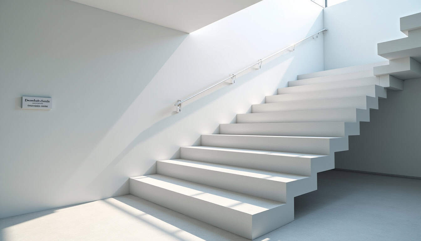 Monte-escalier droit en cours d