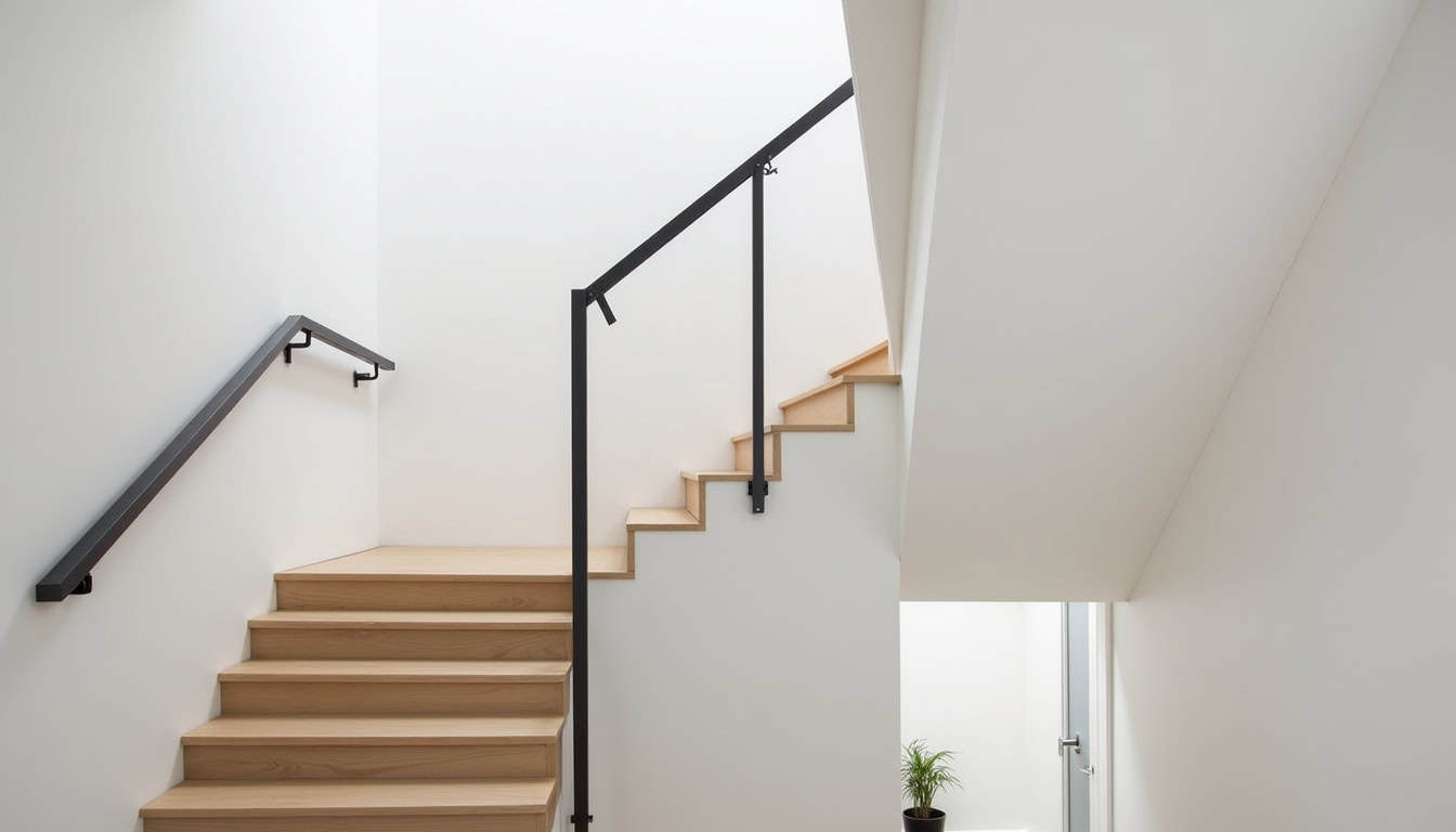 Monte-escalier droit installé dans un escalier rectiligne à Ligueil