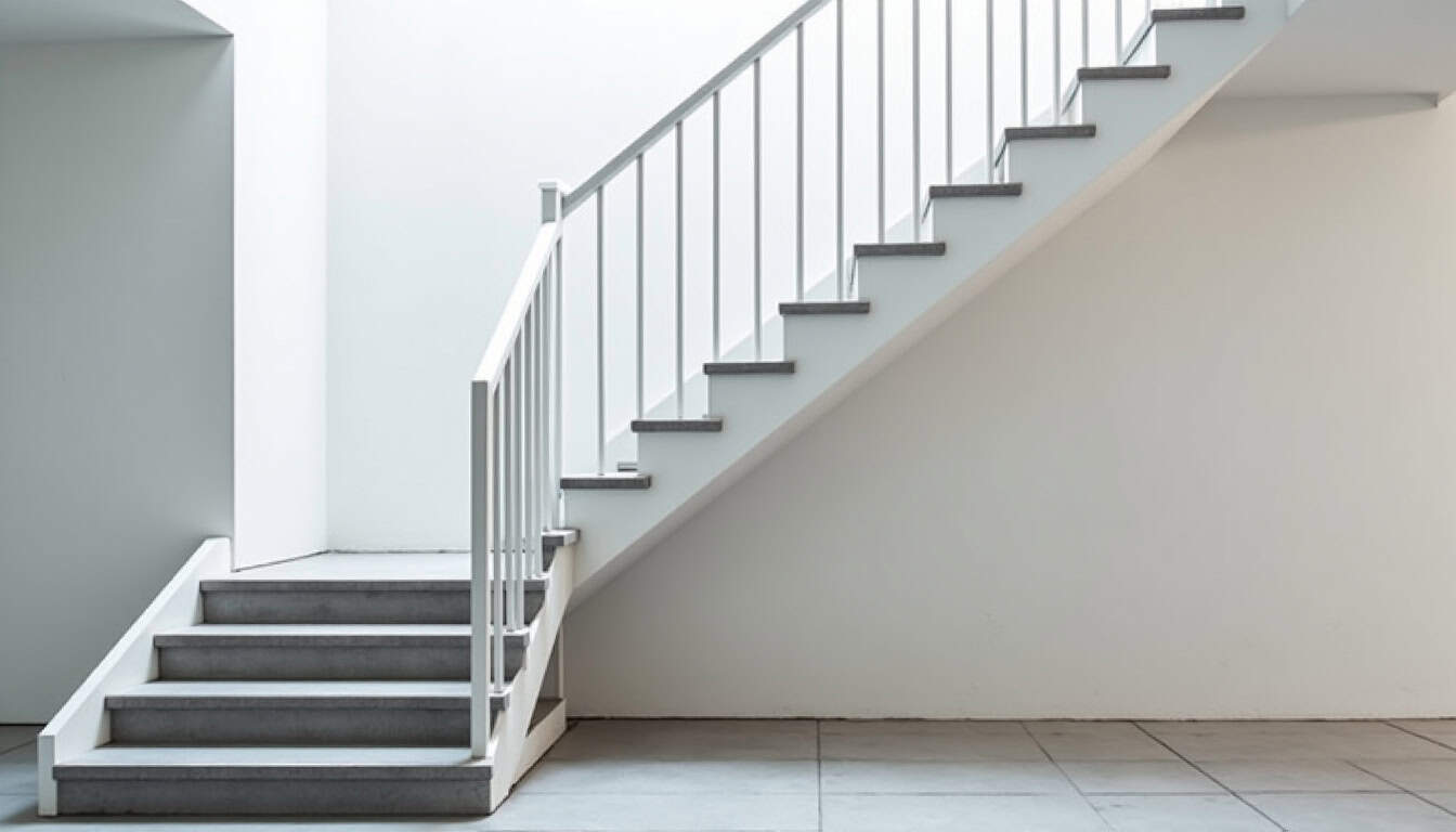 Monte-escalier droit installé dans un immeuble à Saint-Ouen