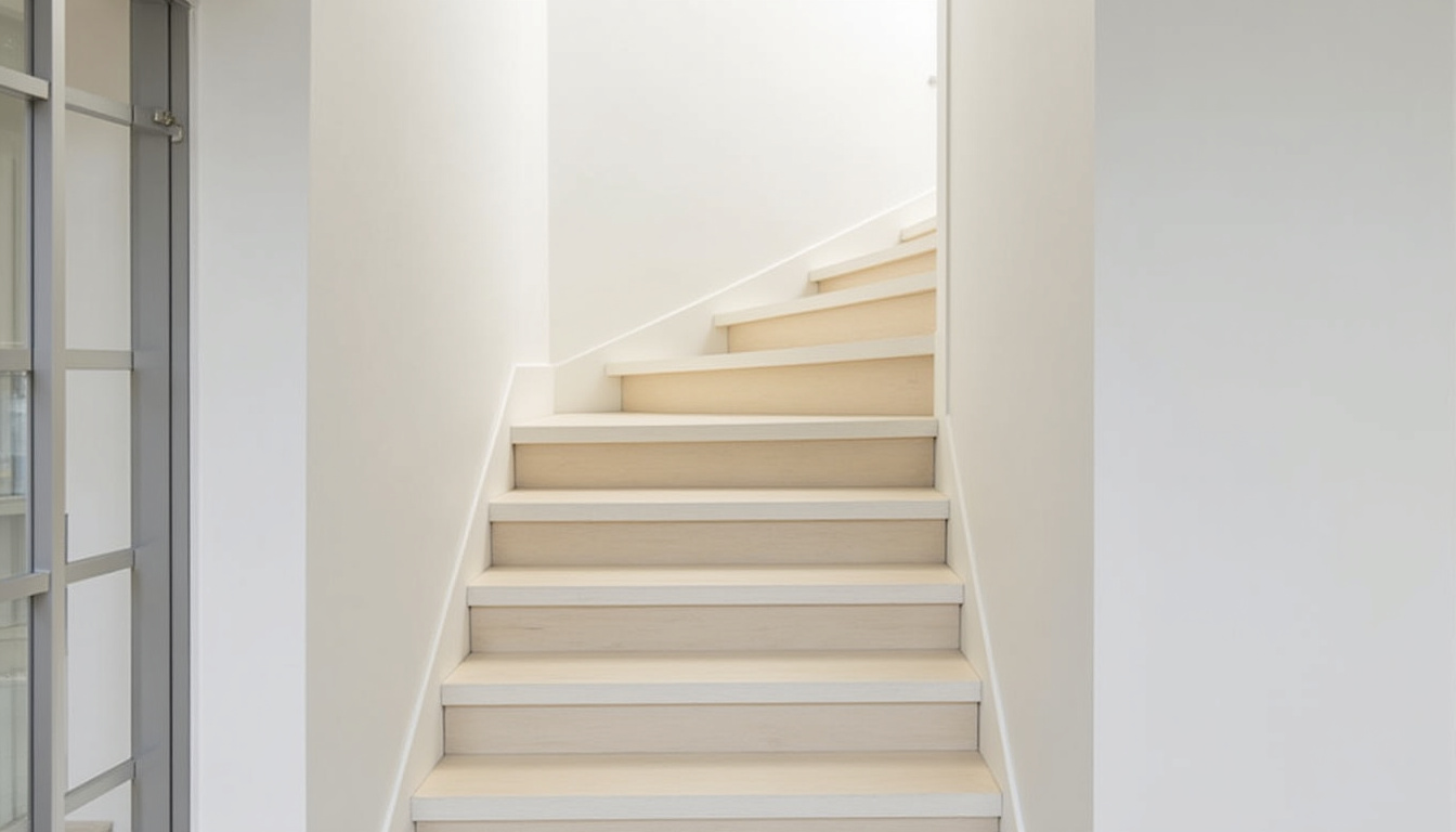 Monte-escalier droit installé dans un intérieur de maison à Tucquegnieux, bien intégré à la décoration