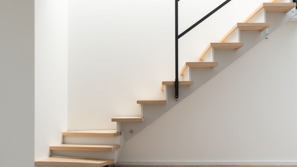 Monte-escalier droit installé dans une habitation à Pornichet, sur un escalier traditionnel sans virage