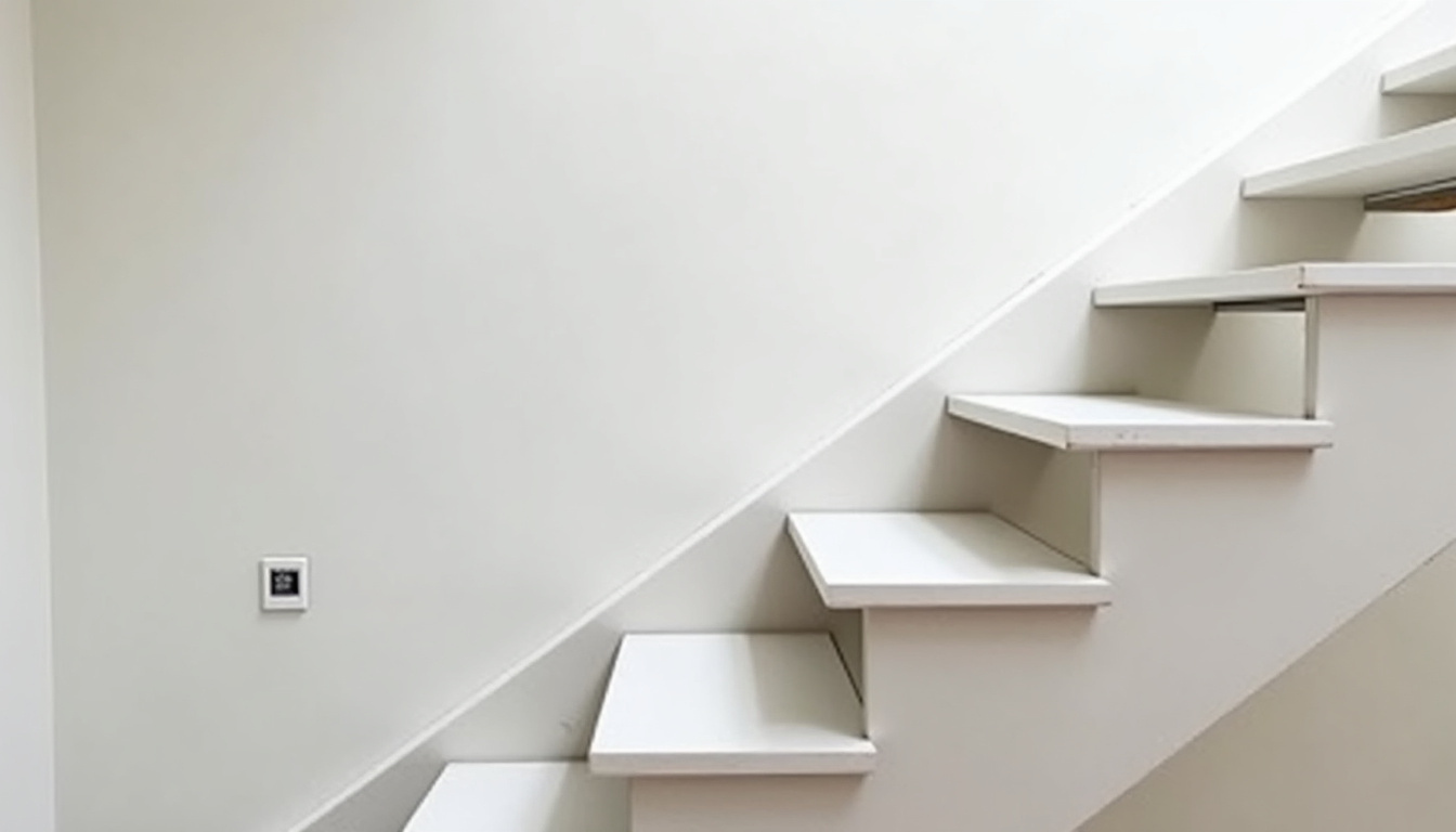 Monte-escalier droit installé dans une maison à Carentoir