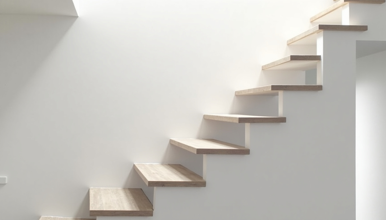 Monte-escalier droit installé dans une maison à Harcourt