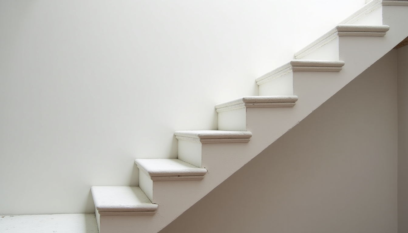 Monte-escalier droit installé dans une maison à La Riche, vu de profil sur un escalier classique