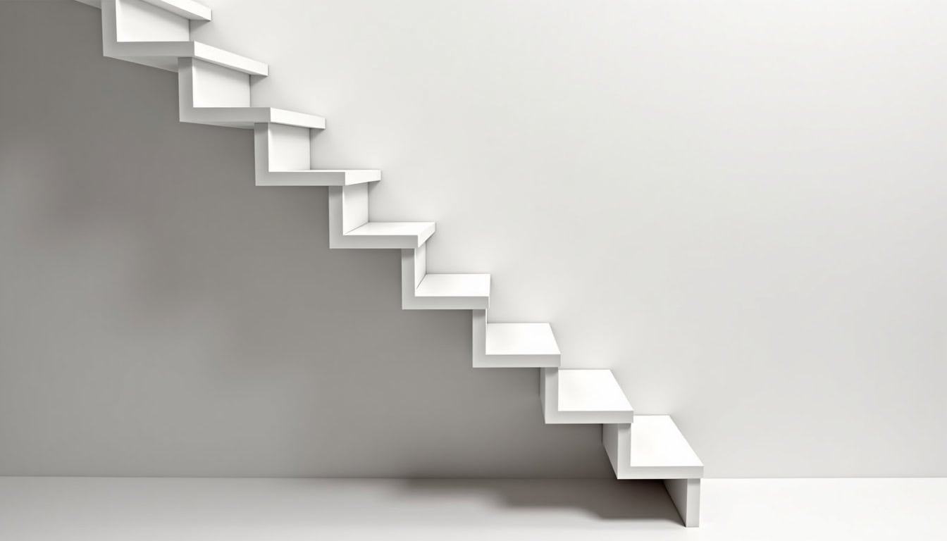 Monte-escalier droit installé dans une maison à Larchamp, adapté aux escaliers rectilignes