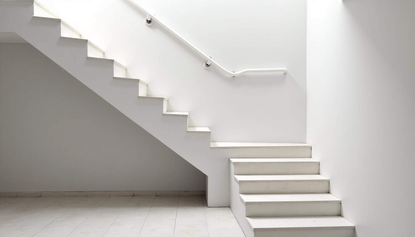 Monte-escalier droit installé dans une maison à Rodelle, sur un escalier rectiligne