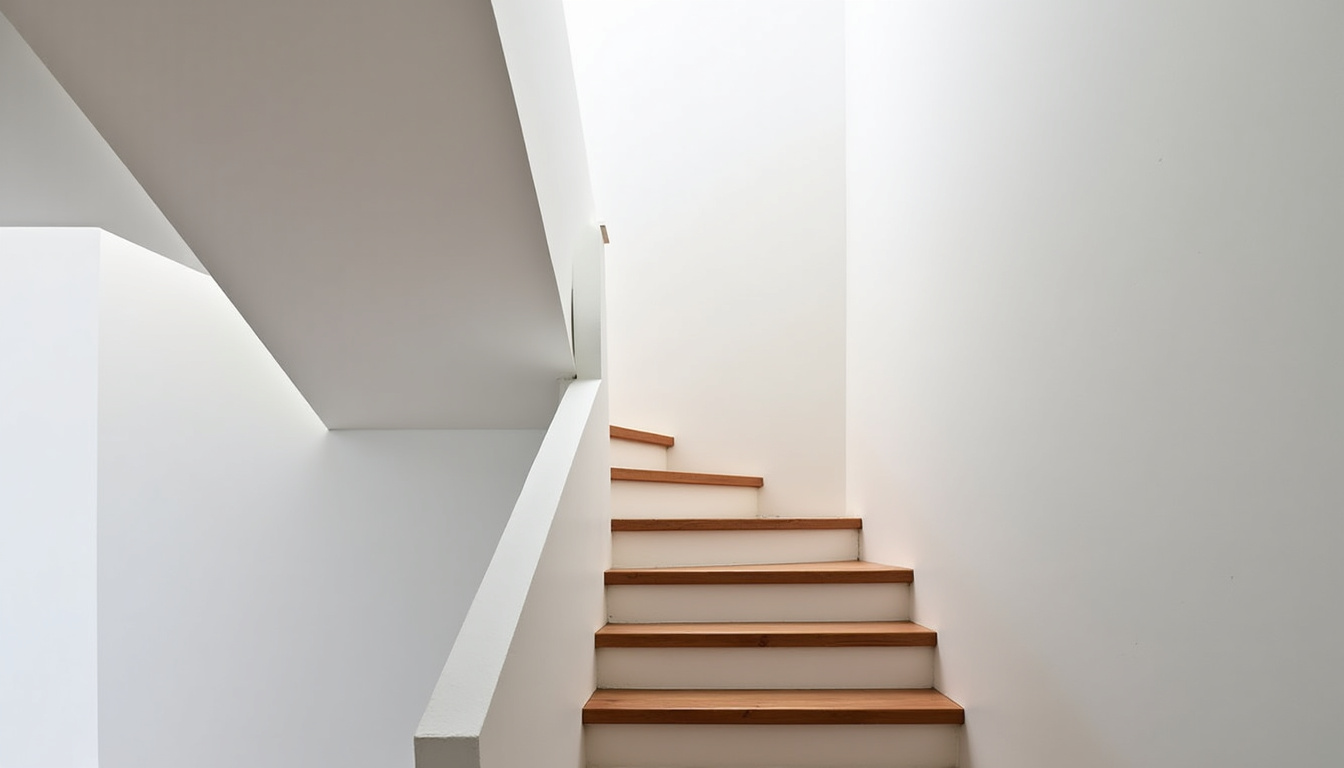 Monte-escalier droit installé dans une maison à Taluyers, vue d’ensemble de l’appareil sur un escalier droit