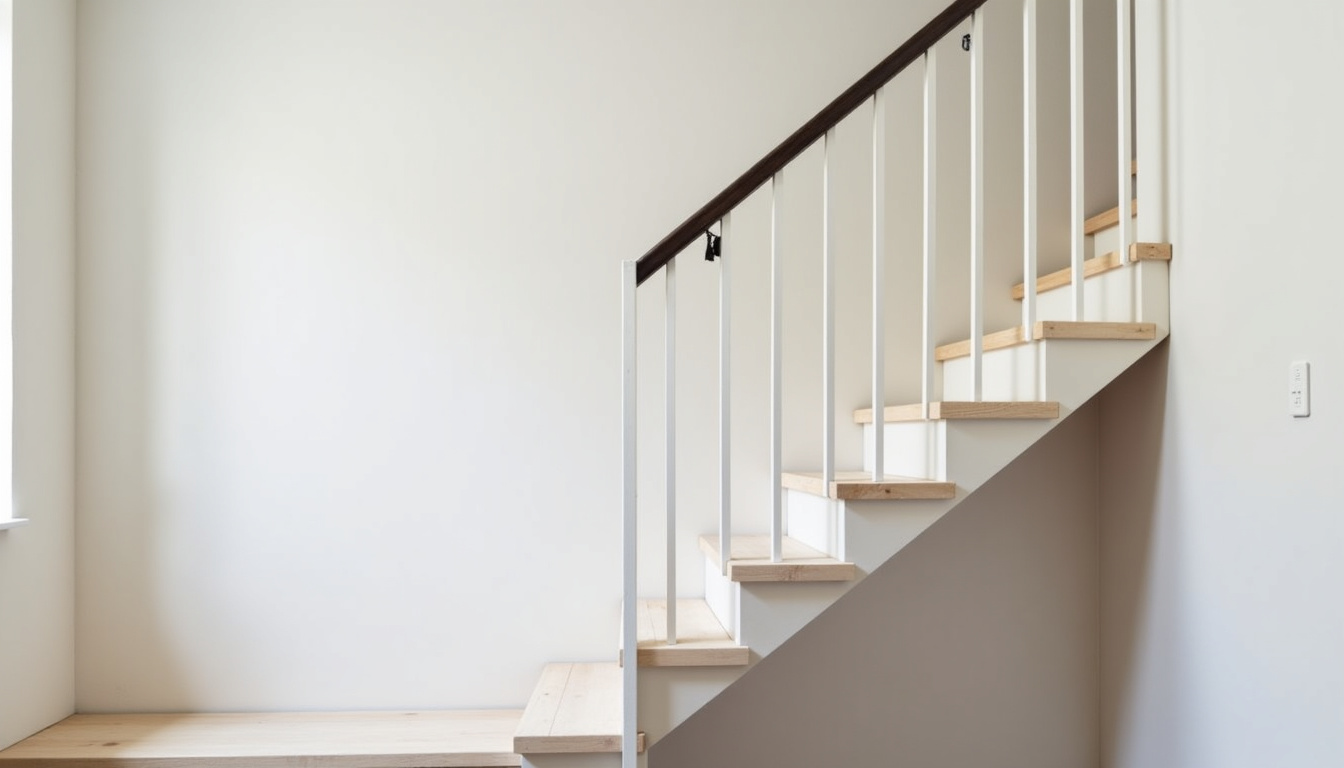Monte-escalier droit installé dans une maison traditionnelle à Couzon-au-Mont-d’Or