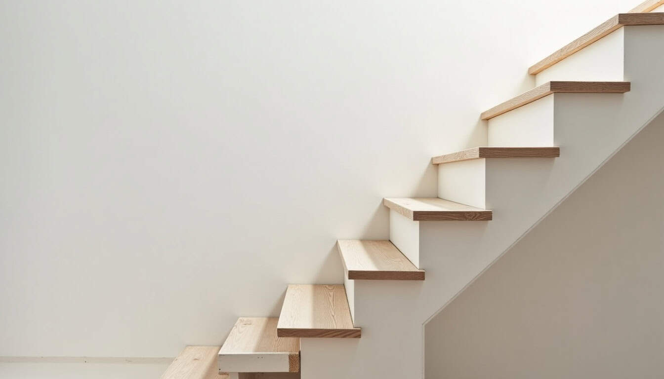 Monte-escalier droit installé dans une maison traditionnelle à Jouy-le-Potier