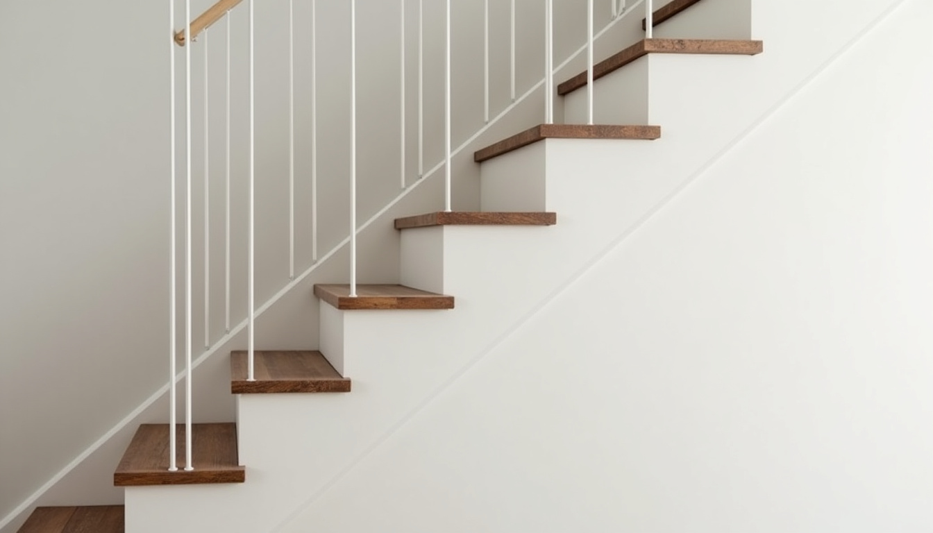 Monte-escalier droit installé dans une maison traditionnelle de l