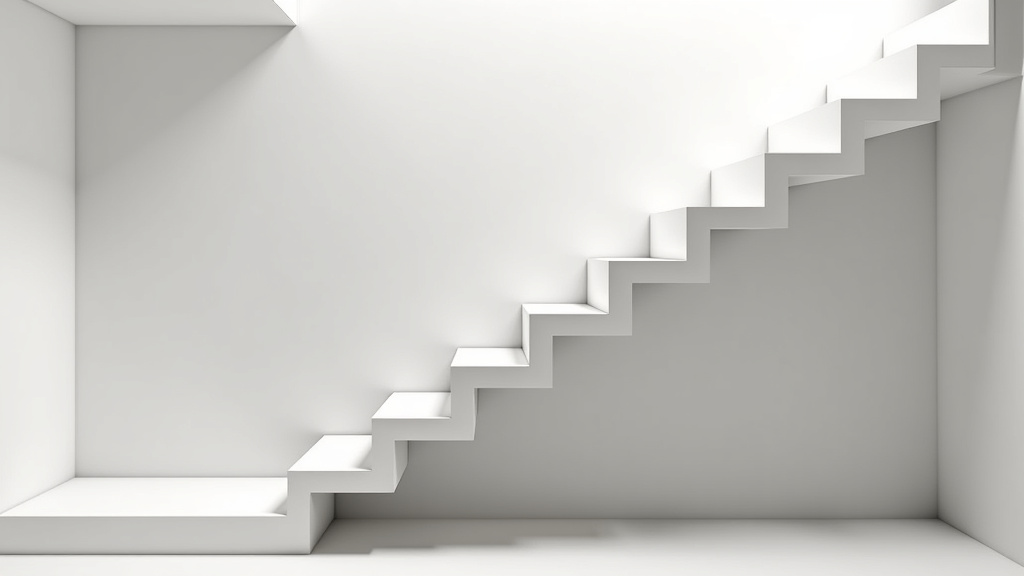 Monte-escalier droit installé dans une maison typique de Querrien