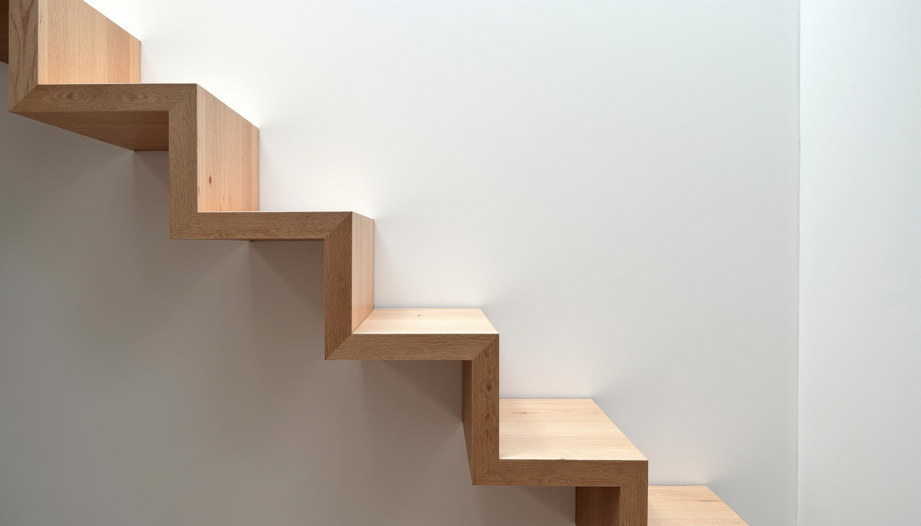 Monte-escalier droit installé sur un escalier classique à Saint-André-de-la-Roche